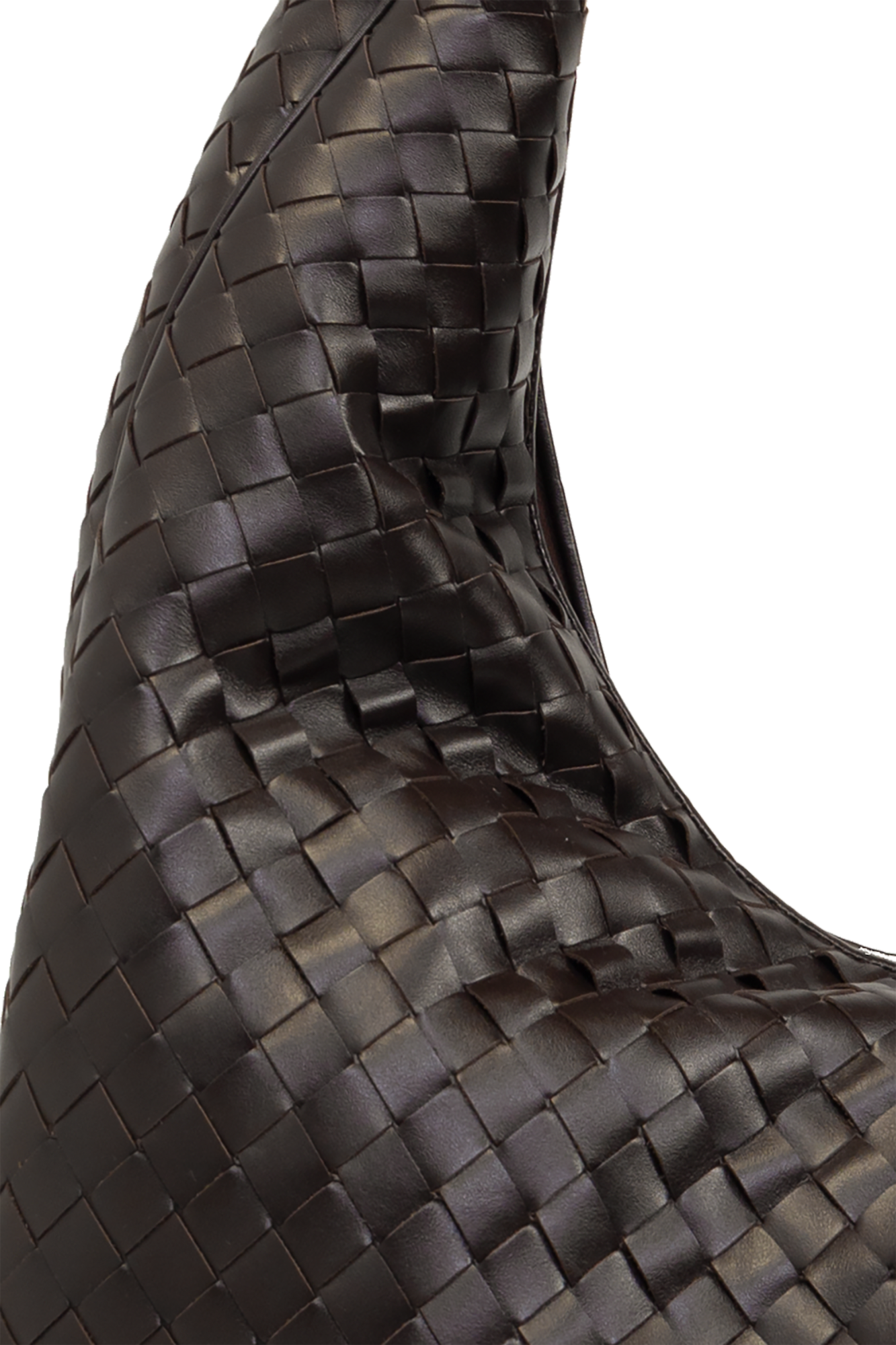 Bottega Veneta Stretch Lace Up Sandal in Purple & Silver | FWRD